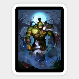 Green warrior Orc Sticker